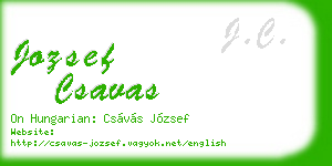 jozsef csavas business card